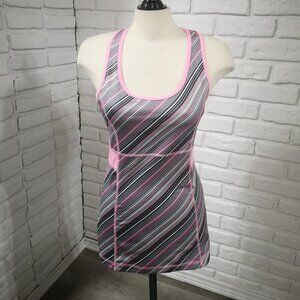 2 / $30.00 - Tek Gear Ladies Size Large Pink Grey Black Racer Back Exercise Top